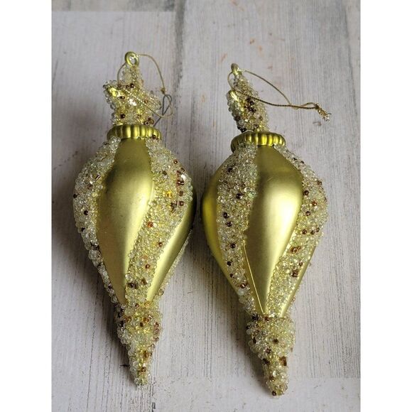 Unique green pointed star set ornament Xmas decor - Picture 11 of 12